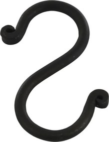 Čierny antik závesný háčik Terrié M - 4*8 cm