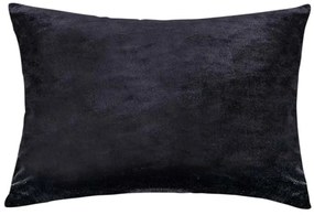 XPOSE® Mikroplyšová obliečka na vankúš - čierna 50x70cm
