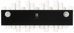 Biely nástenný vešiak z borovicového dreva Picket – Umbra