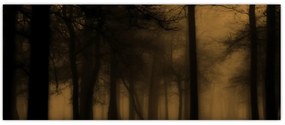 Obraz - Temný les (120x50 cm)