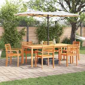vidaXL 9-dielna záhradná jedálenská súprava z masívu akáciového dreva