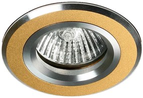 CLX Moderné podhľadové osvetlenie FELLA, 1xMR16, 50W, 7,8 cm, okrúhle, zlaté