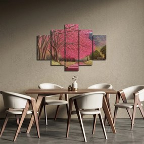 Obraz rozkvitnutých stromov (150x105 cm)