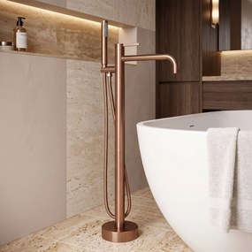 Rea Foster, voľne stojaca vaňová batéria, medená matná, 87 cm, REA-B2253