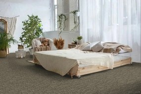 Den Braven, Metrážny koberec Lindau 80 Hnedý, záťažový, na mieru, šíře 4m, hnedá, resine, kancelária