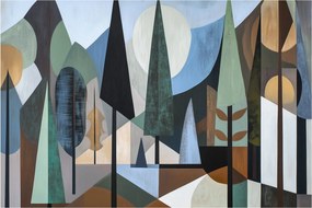 Obraz - Prírodná geometrická abstrakcia II. (90x60 cm)