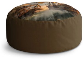 Sablio Taburet Circle Plachetnica vo vlnách: 40x50 cm