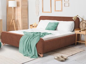 Posteľ Flamingo 180x200 cm, tehlová štruktúrovaná tkanina