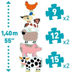 Ovečka a priatelia – 9, 12, 15 dielikov