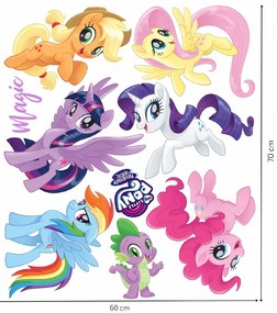 Samolepka na stenu "My Little Pony 4"  60x70cm