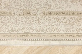 Koberec Allora Plus F344A Ornament, krémový / strieborný