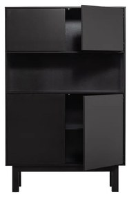 Čierna skrinka z borovicového dreva 110x170 cm Finca – WOOOD