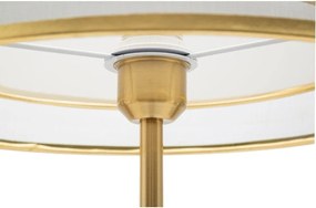 Čierna/v zlatej farbe stojacia lampa s textilným tienidlom (výška 153 cm) Levels – Mauro Ferretti