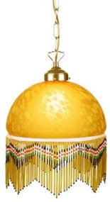 Zlatá závesná pearl lampa mini luster