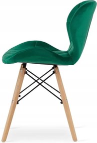 Jedálenská zostava TODI 80cm okrúhly stolový set biely a 2 stoličky LAGO zelené + 2 stoličky LAGO zelené ZADARMO