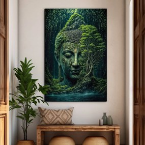 DUBLEZ | Drevený obraz Buddhu - Zrodený z lesa