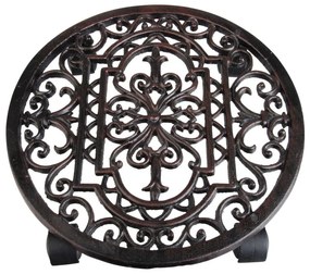 Kovový pojazdný podstavec pod kvetináč ø 29 cm Ornament – Esschert Design