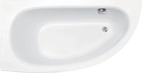 Besco Akrylátová asymetrická vaňa Milena 150x70 BESCO-Farba: Biela, BESCO-Orientácia: Pravá