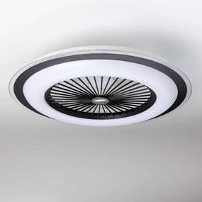 Brilagi - LED Stmievateľné svietidlo s ventilátorom RONDA LED/48W/230V čierna + DO