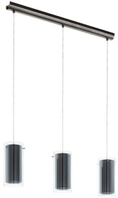 Eglo 99286 - Luster na lanku PINTO TEXTIL 3xE27/16W/230V