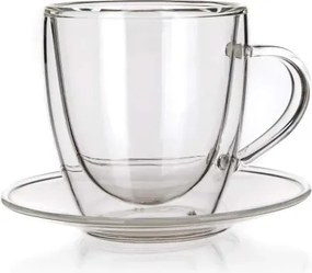 Šálka s tanierikom Doblo 80 ml, vysoký%