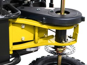 Ramiz Štvorkolka na batérie HIPERFECT žltá 35km/h + 1000W motor + Nafukovacie kolesá + Nastavenie sedadla