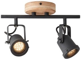 Brilliant - Bodové svietidlo INGE 2xGU10/6W/230V borovica