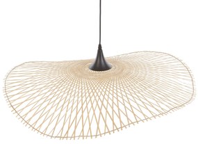 Závesná lampa bambus svetlé drevo FLOYD Beliani