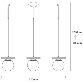 Stropní svítidlo UZUM IV černé