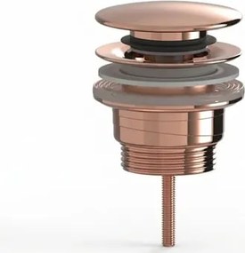 Výpusť umývadla 5/4 SAT Aurum 7,2 cm, ružovozlatá lesklá, plast SATAUCCRG