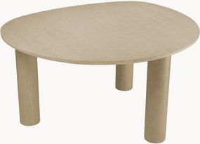 Jedálenský stôl v organickom tvare z dreva mindi Lombardo, 150 x 135 cm