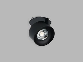 LED2 21507253DT Zapustené bodové svietidlo KLIP LED, 11W, 2700K, 770lm, IP20, chrómová/čierna, TRIAC