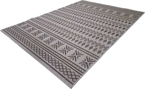 Koberec Eqos 0002 GREY – sivý obdĺžnikový koberec so vzorom Rozmer: 60x100 cm