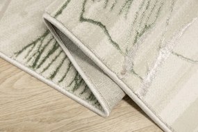 Koberec Allora Plus F784A lístie, krémový / zelený