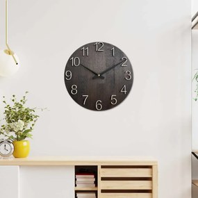 Elegantné nástenné hodiny z masívneho dubu I SENTOP MAS016-OSMO-3169-heads-black