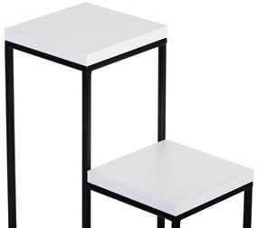 STOJAN NA KVETINÁČ KASKADA 70X34X34 CM ČIERNA/BIELA