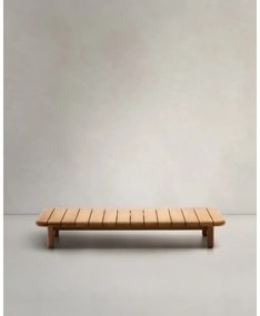 Záhradný odkladací stolík z tíkového dreva 70x140 cm Turqueta – Kave Home