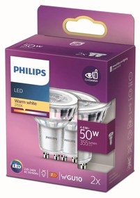 Philips LED reflektor GU10 4,6 W 2 700 K 36° 2 ks