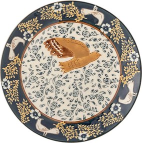 Modrý dezertný kameninový tanier ø 16 cm Hezha – Bloomingville