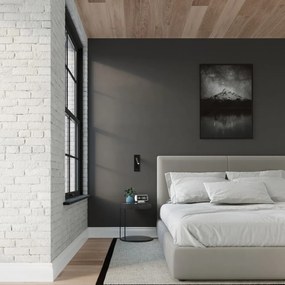 Čierne kovové nástenné svietidlo Chimery – Sollux