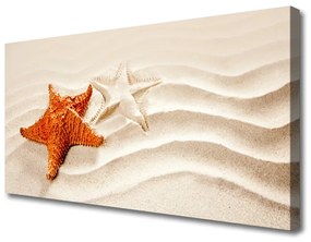 Obraz Canvas Hviezdice na piesku pláž 125x50 cm