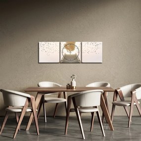 Obraz - Most do neznáma (s hodinami) (90x30 cm)