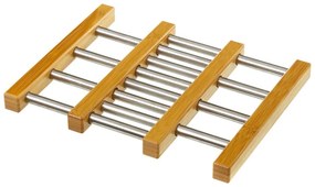 Nastavitelná podložka z bambusu a ocele pod horúci riad Casa Selección