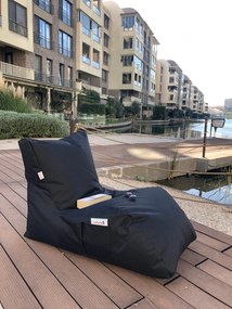 Sedací vak ve tvaru lenošky Daybed černý