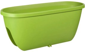 Truhlík na zábradlie plast zelený 60 cm Balconia