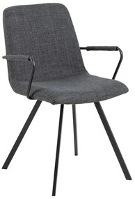 Tmavosivé jedálenské stoličky v súprave 2 ks Selina – Actona