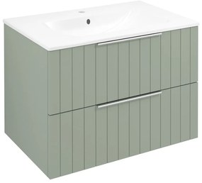 Sapho Sapho, CIRASA umývadlová skrinka 69,8x52x46cm, verde strip, CR701-4444S