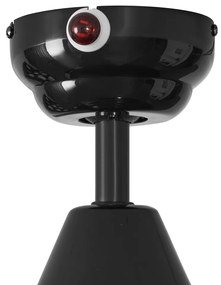 Stropný ventilátor čierny 132 cm vrátane LED s diaľkovým ovládaním - Cool Anello