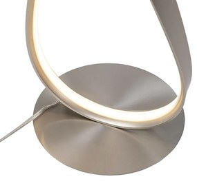 Moderná stojaca lampa oceľ vrátane LED a stmievača - Belinda
