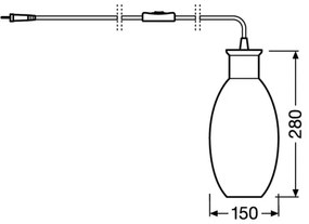Ledvance - Stolná lampa GRAPE 1xE27/40W/230V